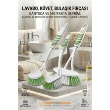 Marsilyan 3'lü Profesyonel Temizlik Fırçası Seti - Ergonomik Banyo, Lavabo ve Bulaşık Fırçası 723095
