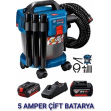 Bosch Gas 18V-10 L Profesyonel Akülü Islak Kuru Süpürge 5.0 Ah Çift Bataryalı Set + 18V/40V Hızlı Şarj Cihazı