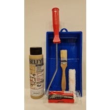 Rich Selfy Decor Bambu Rengi Kendinden Vernikli Boyama Seti 500 cc 750 gr Uygulama İçin Hazır