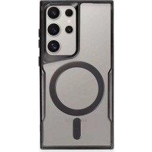 LTG Nova Galaxy S23 Kılıf Boyi Magsafe Silikon Kapak - Siyah