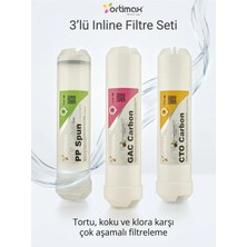Ortimax Su Arıtma Cihazı İçin 3’lü Filtre Seti