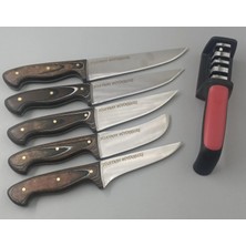 Assos VERZALİT SAPLI 5Lİ KURBAN VE MUTFAK BIÇAĞI SETİ