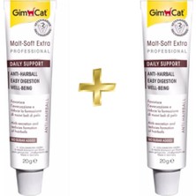 Gimcat Kedi Tüy Yumağı Macunu 20 gr x 2 Anti-Hairball Lezzetli Destekleyici