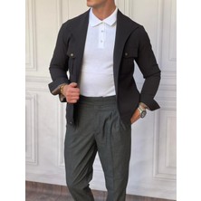 Modefendicom Slimfit Kalıp Pamuklu Kayık Yaka Mont