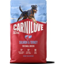 Carnilove Active Tahılsız  Küçük Irk Yetişkin Köpekler için Somon & Hindi Etli Kuru Mama 1,5 kg