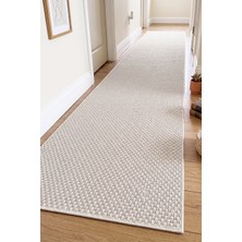 Melaris Halı Cehu Yolluk Naturel Jüt Halı Örme Kilim Sisal Hasır Halı Mutfak Balkon Halısı