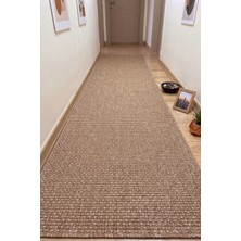 Melaris Halı Cehu Yolluk Naturel Jüt Halı Örme Kilim Sisal Hasır Halı Mutfak Balkon Halısı