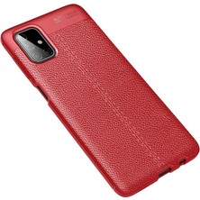 Luord-Store Galaxy M51 Kılıf Auto Fus Kapak - Kırmızı