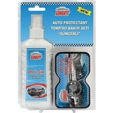 Autokit Torpido Araç Bakım Seti Eskime Çatlama Önleyici Parlatıcı Süngerli Oto Iç Cila Araba Koruma Sütü