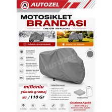 Autozel  Sym Nh x 125 Uyumlu Miflonlu Motosiklet Brandası,motor Örtüsü Branda,motosiklet Kılıfı