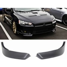 Tuning Vadisi Mitsubishi Lancer Plastik Ön Tampon Flapları 2006-2015 Boyasız Arası Uyumlu