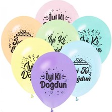 Keskin Sound Iyiki Doğdun Baskılı Makaron Balon 100 Lü