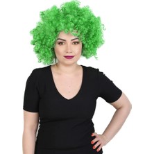 Colezium Animasyon Parti ve Palyaço Peruğu / Açık Yeşil