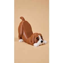 My Craft 3D MYCRAFT3D Köpek Figürlü Telefon Tutucu Stand - 3D Baskı Ofis Masaüstü Aksesuarı ve Biblo