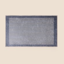 Evidea Soft Basic Banyo Paspası - Krem / Gri - 50X80 cm