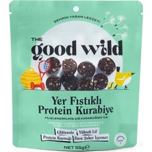 The Good Wild Yer Fıstıklı Protein Kurabiye | Glutensiz Atıştırmalık | İlave Şekersiz | Hurma Püresi | 55 Gr