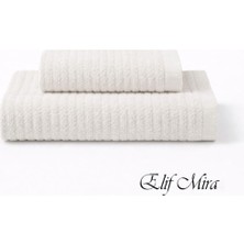 Elif Mira 2 Parça Banyo Havlusu Seti Pamuklu Şeyma 70X140 + 50X85 cm