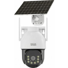 İnox Dijital INOX-X21 4g Esım Solar Güvenlik Kamerası – Black Light Full Color Gece, Ptz, 1/1.8" Sensör, 12000MAH