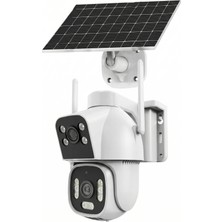 İnox Dijital INOX-X22 4g Esım Solar Güvenlik Kamerası – Dual Lens, Black Light Gece, Ptz, 40M Algılama, 12000MAH