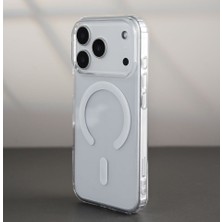 Jopus iPhone 17 Pro Max Uyumlu Sararmaz Şeffaf Magsafe Kılıf Kristal Sert Mika Slim Kılıf JS-345