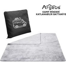 Kamp Minderi Katlanabilir Polar Kamp Battaniyesi - Argeus - Siyah