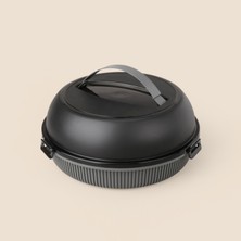 Simple Living Antrasit Renkli 6 Kişilik Piknik Seti Montajsız Plastik Malzeme ile Kullanıma Uygun