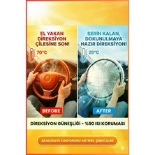 Figiza Direksiyon Güneşlik Araç Direksiyon Güneşliği Direksiyon Koruma Kılıfı Oto Direksiyon Güneşlik