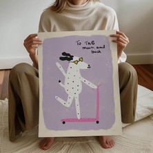 Pegziz Çocuk Odası Sevimli Köpek Temalı Dekoratif Poster Çocuk ve Bebek Odası Duvar Dekoru
