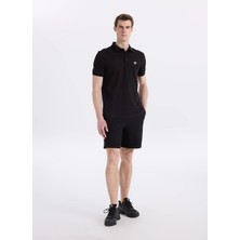 Discovery Expedition D6SM-TST3754 Siyah Relaxed Fit Erkek Polo T-Shirt