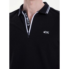 Discovery Expedition D6SM-TST3889 Siyah Erkek Polo T-Shirt