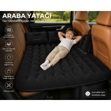 Linalp Araba Şişme Yatak Arka Koltuk Araç Içi Seyahat Kamp Oto Yatağı Çift Yastıklı Konforlu 84121945LINALP11 Şişme Yatak &amp; Koltuk