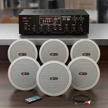 Lastvoice Middle Paket - 2 Tavan Hoparlörü ve Anfi Ses Sistemi (Anfi + 6 Hoparlör)