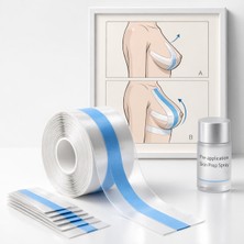 Linalp Göğüs Gerdirici Şeffaf Bant 5 M 5 cm Görünmez Göğüs Kaldırıcı Boob Tape Straplez Elbise Destek Bant 6951234125820 Göğüs Pedi ve Koruyucu