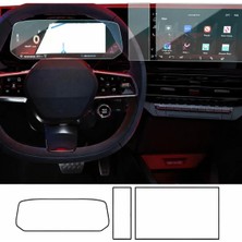 essida Renault Clio Evolution Plus Uyumlu 2026 Multimedya Gösterge ve Orta Panel 9h Ekran Koruyucu 3lü Set