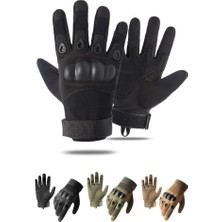 Single Sword Taktik Eldiven Bisiklet Motosiklet Outdoor Eldiven Tam Parmak - Beden: XL | Renk: Siyah