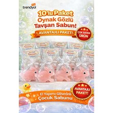 CAN Life Collection Oynar Gözlü Şeffaf Tavşan Sabun Eğlenceli Hediyelik