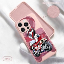 HONTINGA iPhone 16 Pro ile Uyumlu Kılıfı Içi Kadifeli Düşüme Önleyici Basitlik Anti Düşme Kamera Korumali Motosiklet Desen Telefon Kılıfı Kadın ve Erkek Için Uygundur K6-0032