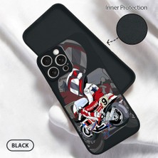 HONTINGA iPhone 15 Pro Max ile Uyumlu Kılıfı Içi Kadifeli Düşüme Önleyici Basitlik Anti Düşme Kamera Korumali Motosiklet Desen Telefon Kılıfı Kadın ve Erkek Için Uygundur K6-0032
