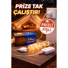 Linalp LED Ağ Işık File – Bahçe Balkon Çadır Kamelya Için Dekoratif Dış Mekan Aydınlatma Sıcak Sar LED Işık 6854231S6654