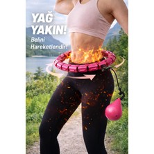 Linalp Ağırlıklı Akıllı Sayaçlı  Spor Çemberi Bel Incelten Fitness Aleti Evde Kardiyo 690002880482