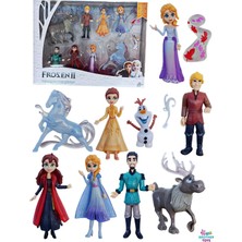 Brother Toys Oyuncak Elsa Anna Olaf Figür Frozen Karlar Ülkesi Oyun Seti 9'lu