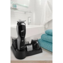 Goldmaster GM-8104 9in1 Tarz Erkek Tıraş Bakım Seti Kablosuz Kullanım 60 dk Kullanım Süresi