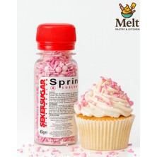Melt Pastry Kitchen Pasta Süsleme Şekeri Mixs Baby Shower Pembe 45 Gr. Sprinkles