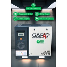 GAP Kompresör Invertörlü Vidalı Hava Kompresörü 16 Bar 20 Hp (Tek Makine) GPV-20E
