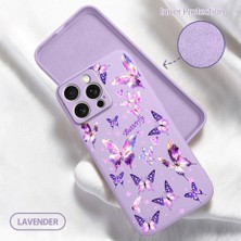 HONTINGA iPhone 15 Pro Max ile Uyumlu Kılıfı Içi Kadifeli Düşüme Önleyici Basitlik Anti Düşme Kamera Korumali Kelebek Desen Telefon Kılıfı Kadın ve Erkek Için Uygundur K6-0034