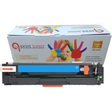 QPRİNT TONER Hp 203A CF541A Muadil Toner Mavi 1.400 Sayfa M254 M280 M281 LBP621 LBP623 CRG054 CRG045 201A CF540A