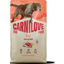 Carnilove True Fresh Tahılsız Yetişkin Köpekler Için Sığır Etli Kuru Mama 12 kg
