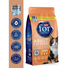 Flexi For Tavuklu Yetişkin Kedi Maması 15 kg – Postbiyotik Destekli, Tüy Yumağı Önleyici, Hassas Sindirim Kuru Kedi Maması
