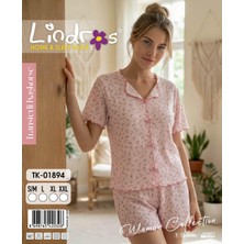 Boyraz Lindros TK-01894 Kadın Kaşkorse Kısa Kol Şort Takım