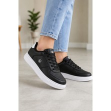 Liarca Daily Comfort Siyah Beyaz Rahat Günlük Yumuşak Tabanlı 4 Mevsim Trend Sneaker Ayakkabı